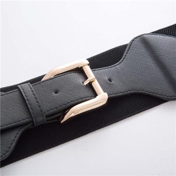 GRACE KARIN Women Elastic Stretchy Vintage Wide Waist Cinch Belt with Buckle - Picture 1 of 6
